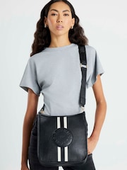 River Island Black Stripe Front Logo Messenger - Image 1 of 6