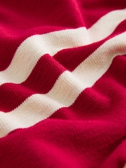 Red Stripe Short Sleeve Collared Rugby Polo Top - Image 2 of 3