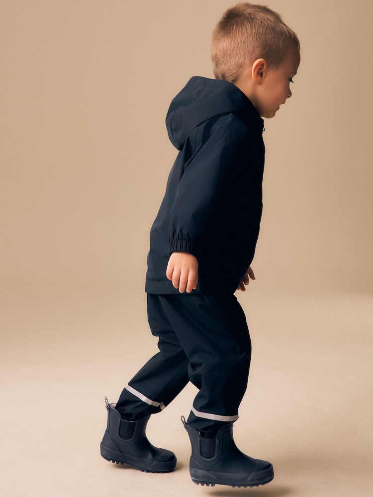 Navy Waterproof Cagoule Jacket (3mths-7yrs) - Image 4 of 4