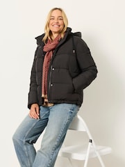 FatFace Carly Black Short Puffer Jacket - Image 3 of 6