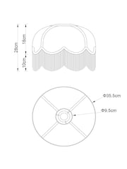 Pink Aurelia Easy Fit Pendant Lamp Shade - Image 3 of 5