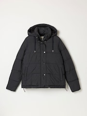 FatFace Carly Black Petite Short Puffer Jacket - Image 6 of 6