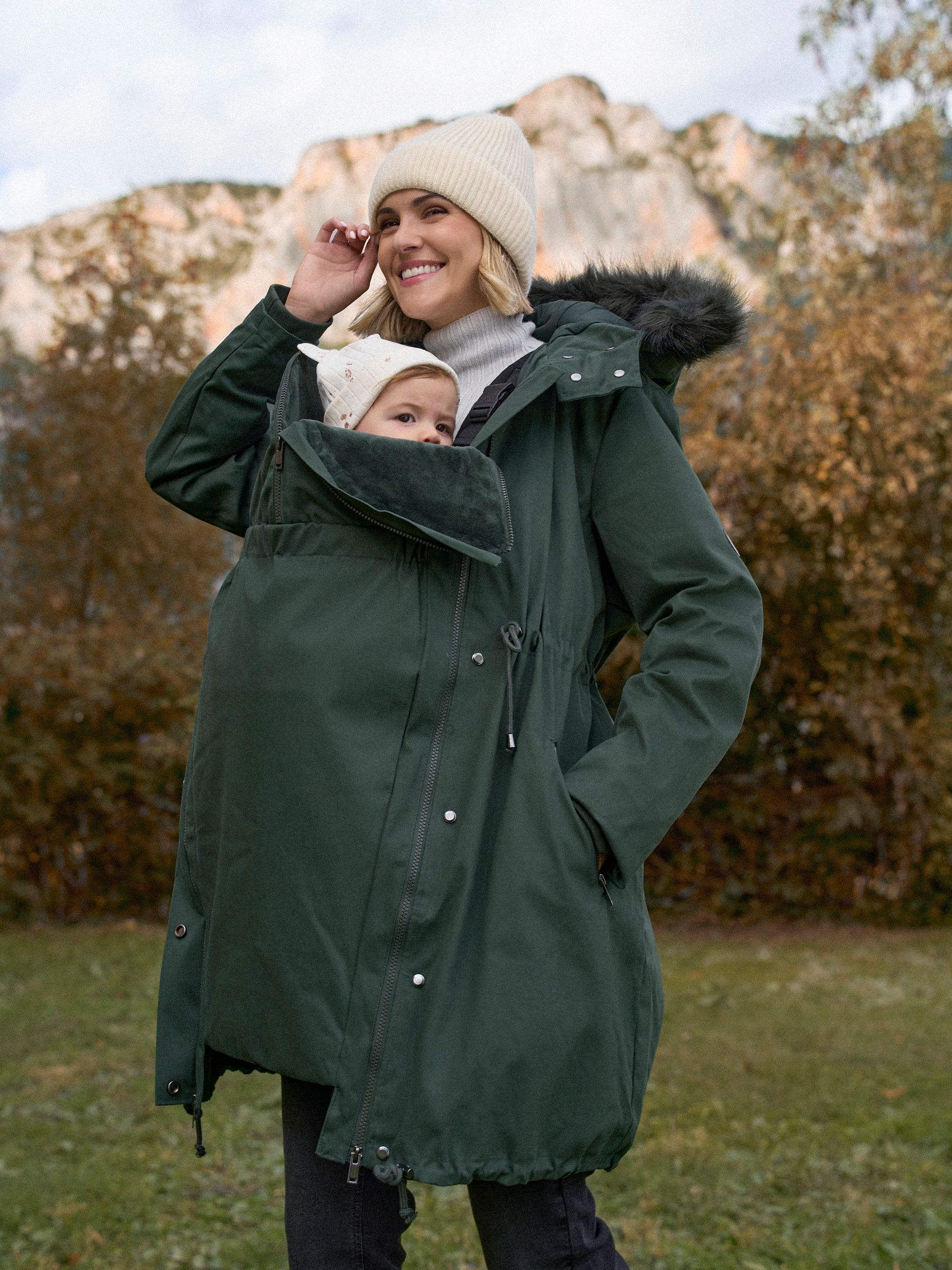 Buy Seraphine Green Premium Sub-Zero Down Filled 3-In-1 Maternity