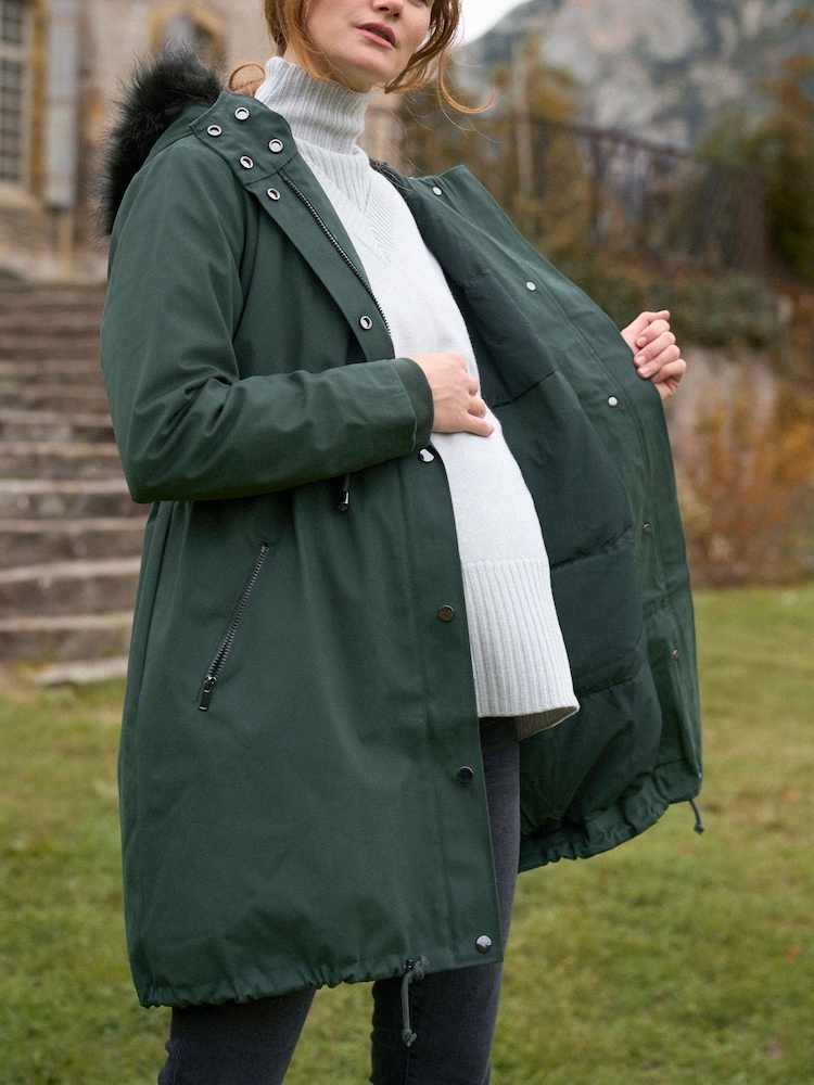 Buy Seraphine Green Premium Sub-Zero Down Filled 3-In-1 Maternity 