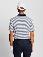 Lyle & Scott Green Golf Striped Polo Shirt - Image 2 of 6