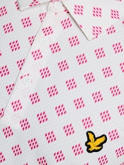 Lyle & Scott White Golf Argyle Print Polo Shirt - Image 5 of 6