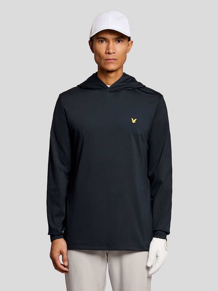 Lyle & Scott Blue Golf Core Midlayer Hoodie - Image 1 of 6