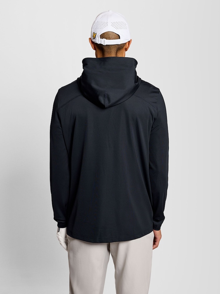 Lyle & Scott Blue Golf Core Midlayer Hoodie - Image 2 of 6