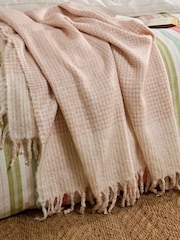 Laura Ashley Plaster Pink Lyngate Throw - Image 1 of 4