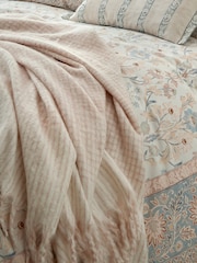 Laura Ashley Plaster Pink Lyngate Throw - Image 2 of 4