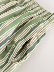 Green Signature Stripe Print Swim Shorts With Italian Fabric - Image 7 of 8