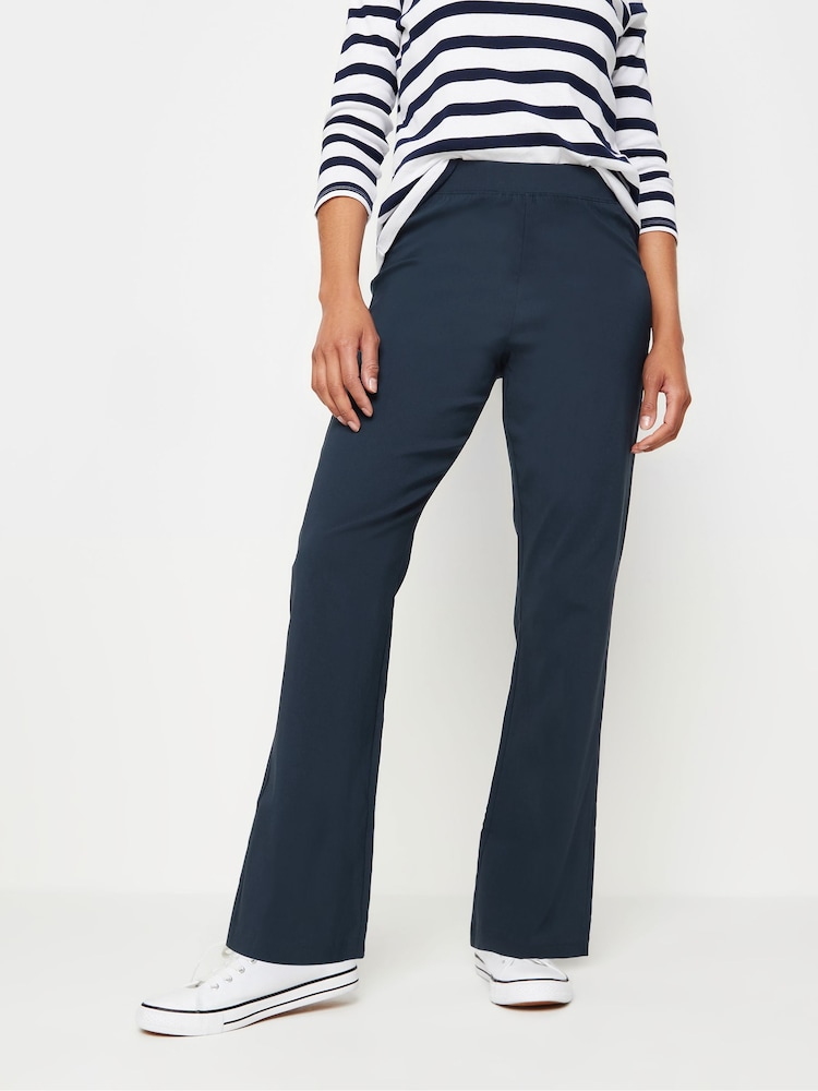M&Co Blue Bootcut Bengaline Trousers - Image 1 of 5