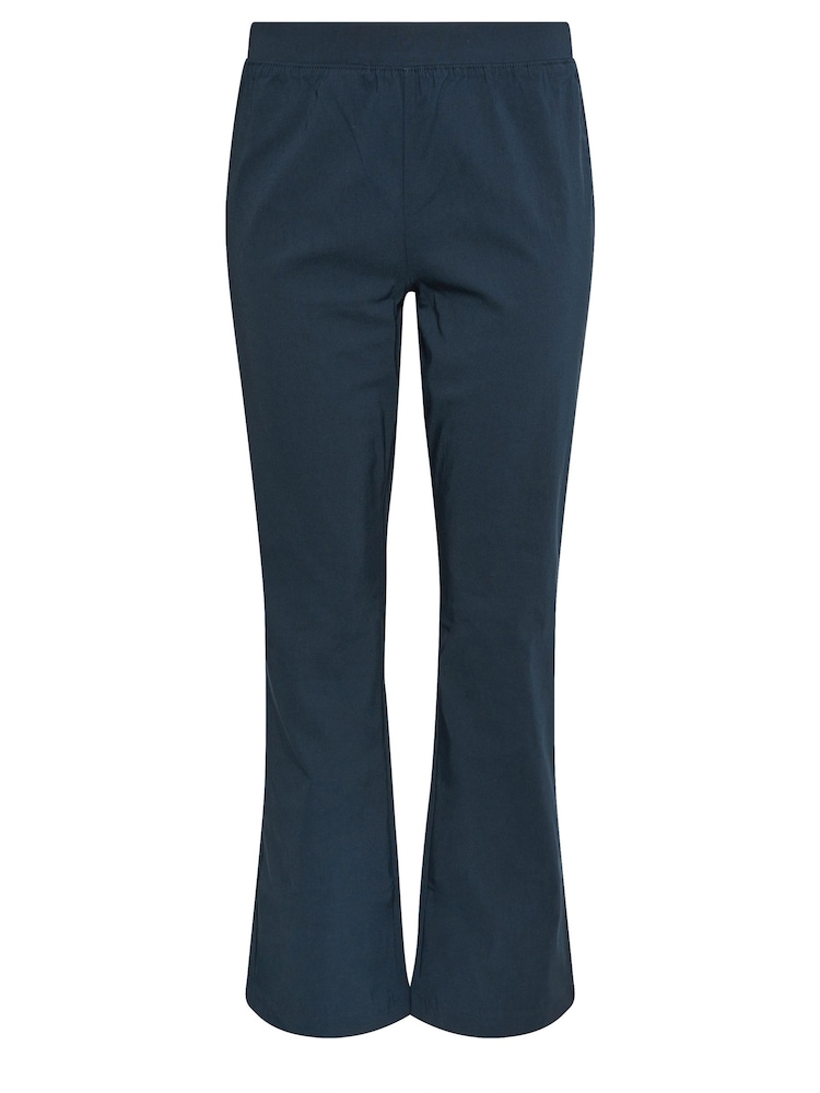 M&Co Blue Bootcut Bengaline Trousers - Image 5 of 5