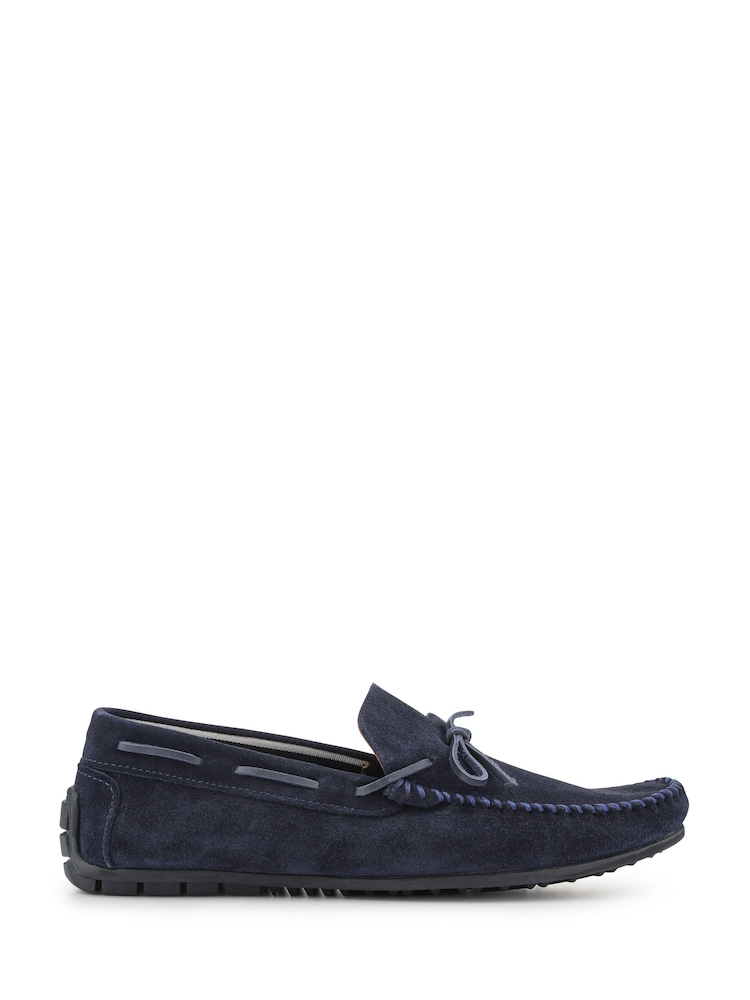 Jones Bootmaker Blue Zeke Leather Full Slippers - Image 1 of 5 Jones Bootmaker Blue Zeke Leather Full Slippers - Image 1 of 5
