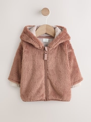 Brown Hamish Hooded Baby Fleece Jacket (0mths-2yrs) - Image 2 of 7