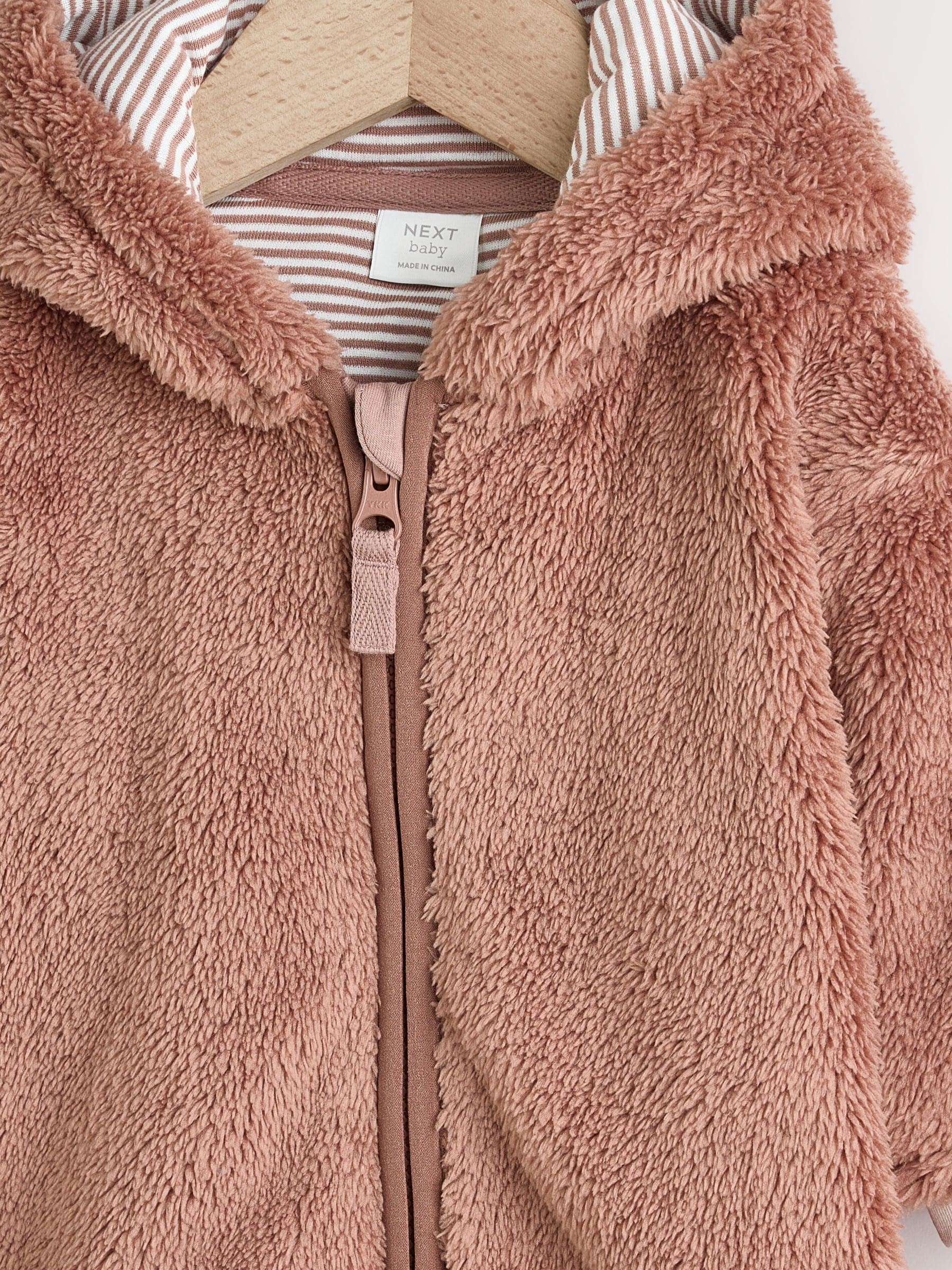 Buy Brown Hamish Hooded Baby Fleece Jacket (0mths-2yrs) from the