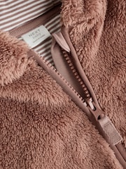Brown Hamish Hooded Baby Fleece Jacket (0mths-2yrs) - Image 7 of 7