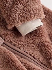 Marrón - Chaqueta polar con capucha para bebé Hamish (0mes -2años) - Imagen 9 de 10