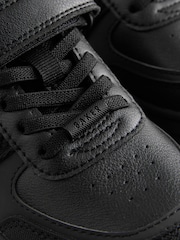 Baker by Ted Baker Back to School Black Tape Logo Elasticated Lace Trainers - Image 4 of 7