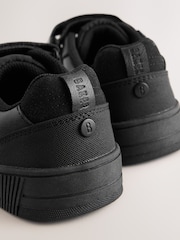 Baker by Ted Baker Back to School Black Tape Logo Elasticated Lace Trainers - Image 5 of 7