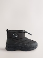 Baker by Ted Baker Black Logo Waterproof Snow Boots - Image 1 of 6
