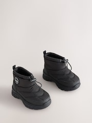 Baker by Ted Baker Black Logo Waterproof Snow Boots - Image 3 of 6