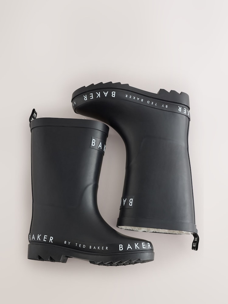Baker by Ted Baker Tall Logo Welly Boots - 5şəkildən 5 şəkil