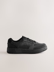 Back to School Black Lace up Chunky Trainers - Image 2 of 5