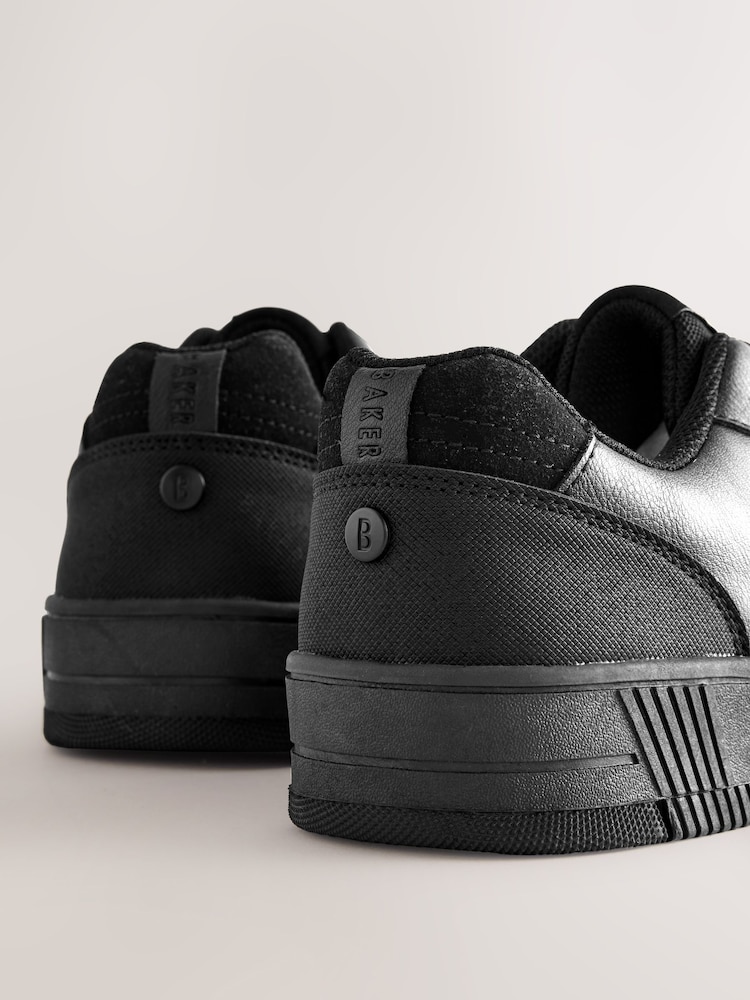 Back to School Black Lace up Chunky Trainers - Image 5 of 5