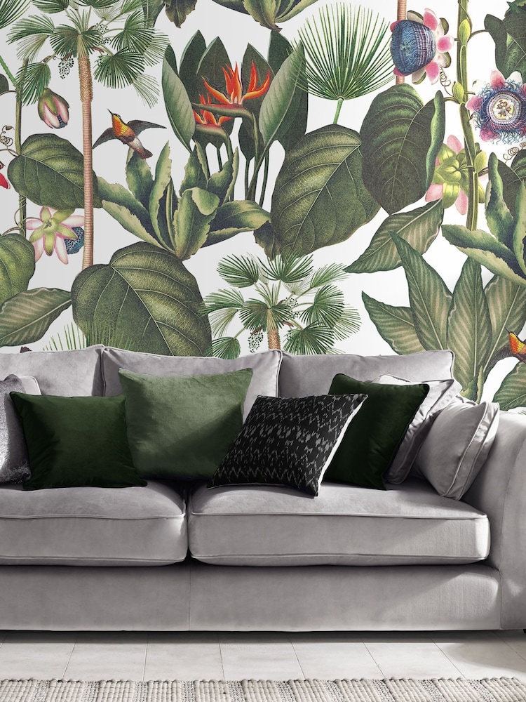 Graham & Brown Day Botanique Jungle Fixed Size Mural 2.5m x 4m - Image 1 of 3 Graham & Brown Day Botanique Jungle Fixed Size Mural 2.5m x 4m - Image 1 of 3