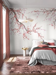 Graham & Brown Soft Pink Sakura Fixed Size Mural 2.5m x 4m - Image 1 of 3