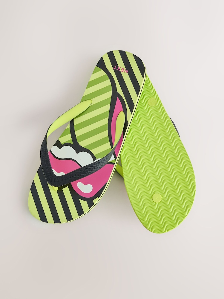 The Rolling Stones Band Flip Flops - Image 7 of 7