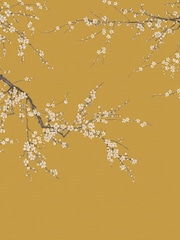 Graham & Brown Turmeric Sakura Fixed Size Mural 2.5m x 4m - Image 2 of 3