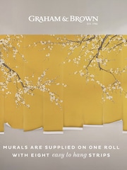 Graham & Brown Turmeric Sakura Fixed Size Mural 2.5m x 4m - Image 3 of 3