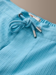 Blue Signature Waffle Texture Ultra Soft 5 Inch Swim Shorts - Image 8 of 9