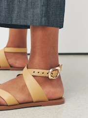 බටර් කිරි - Toe Thong Ankle Strap Sandals - 6න් 6 වන රූපය