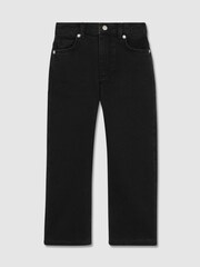 Reiss Black Wash Ronnie Relaxed-Fit Jeans - Image 1 of 2