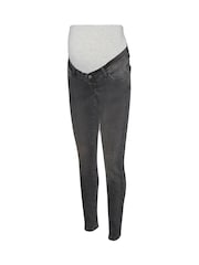 Mamalicious Grey Slim Fit Maternity Jeans - Image 4 of 4