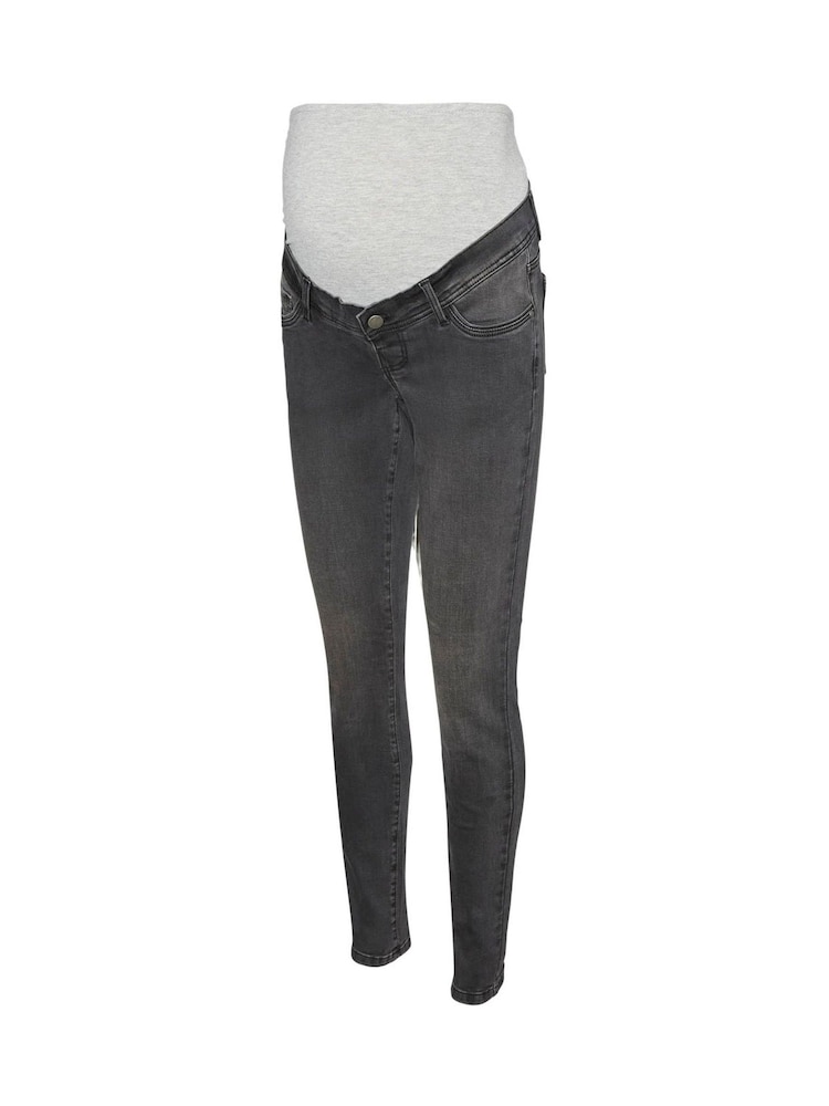 Mamalicious Grey Slim Fit Maternity Jeans - Image 4 of 4