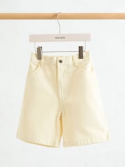 Reiss White Moby 9-13 yrs Cotton Twill Bermuda Shorts - Image 1 of 3
