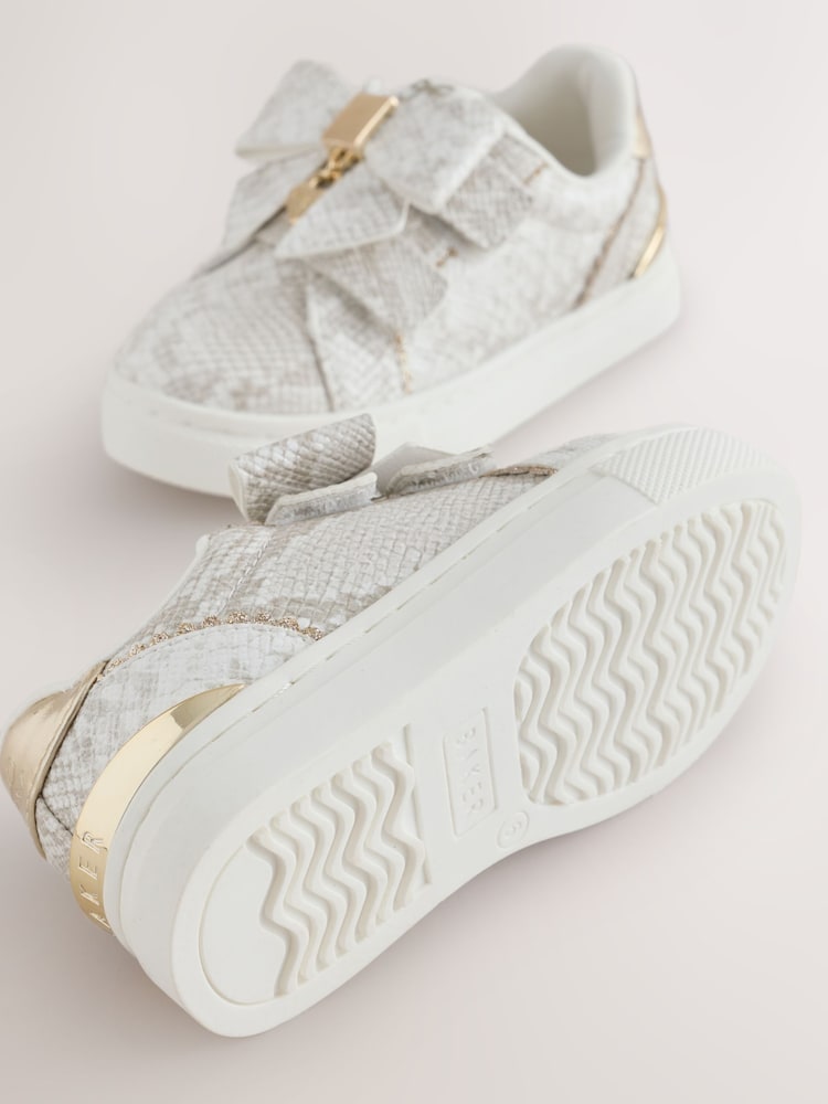 Baker by Ted Baker Snake Bow Occasion Trainers - Image 5 of 5