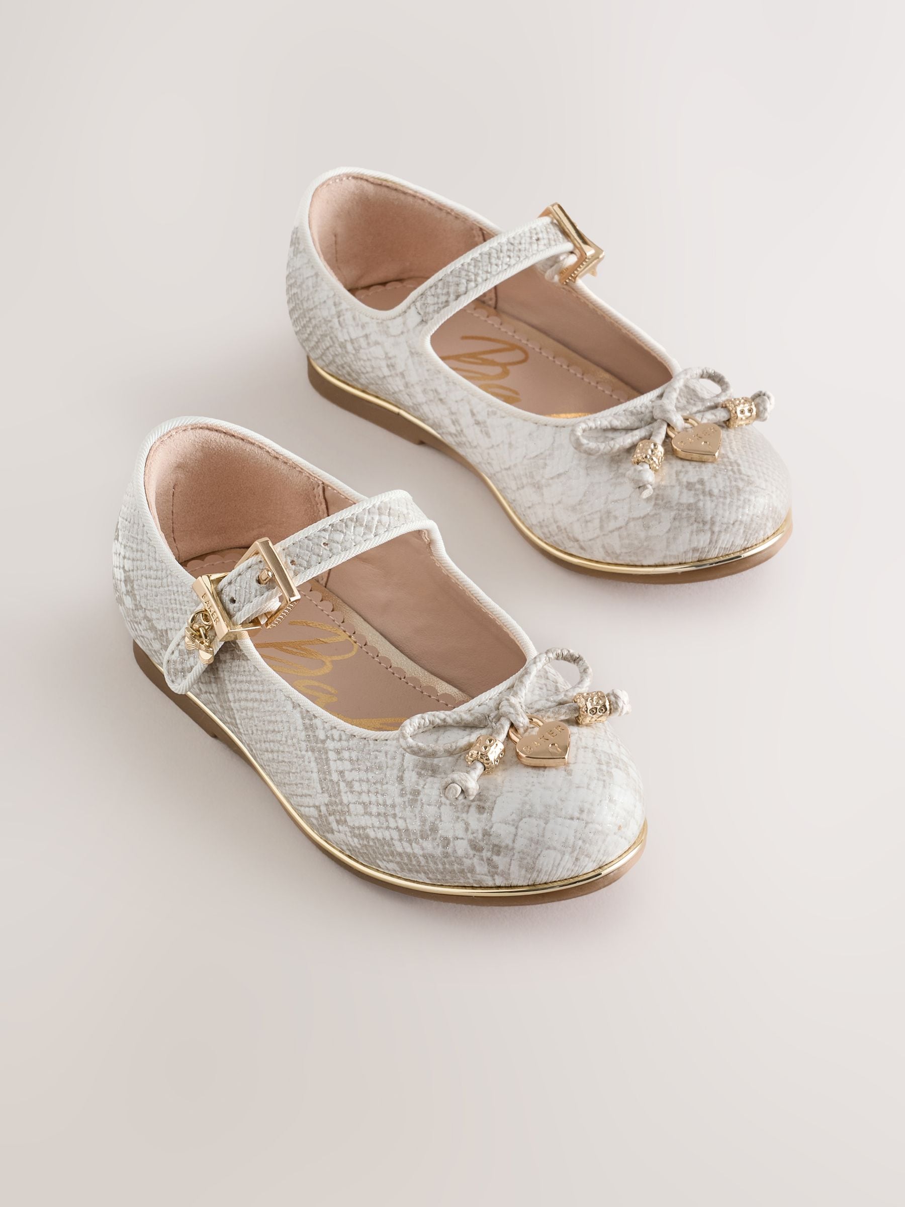 Baker by Ted Baker Snake Mary Jane Bow Occasion Shoes view 1