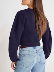 River Island Knitted Structured Sleeve Cardigan - Imagen 3 de 3