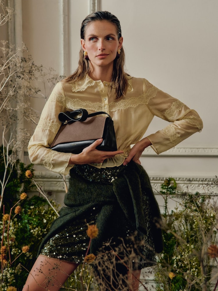 Radley Brown Suede The Annabel Shoulder Bag - Image 1 of 7