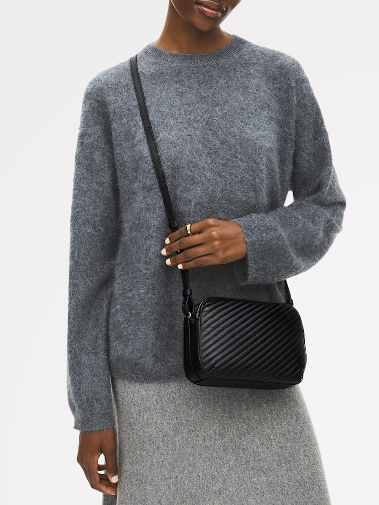 Radley Black Dukes Place Quilt Cross Body Bag - Image 6 of 6 Radley Black Dukes Place Quilt Cross Body Bag - Image 6 of 6