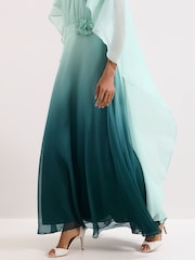 Phase Eight Blue Aspen Cape Dress - Image 6 of 7