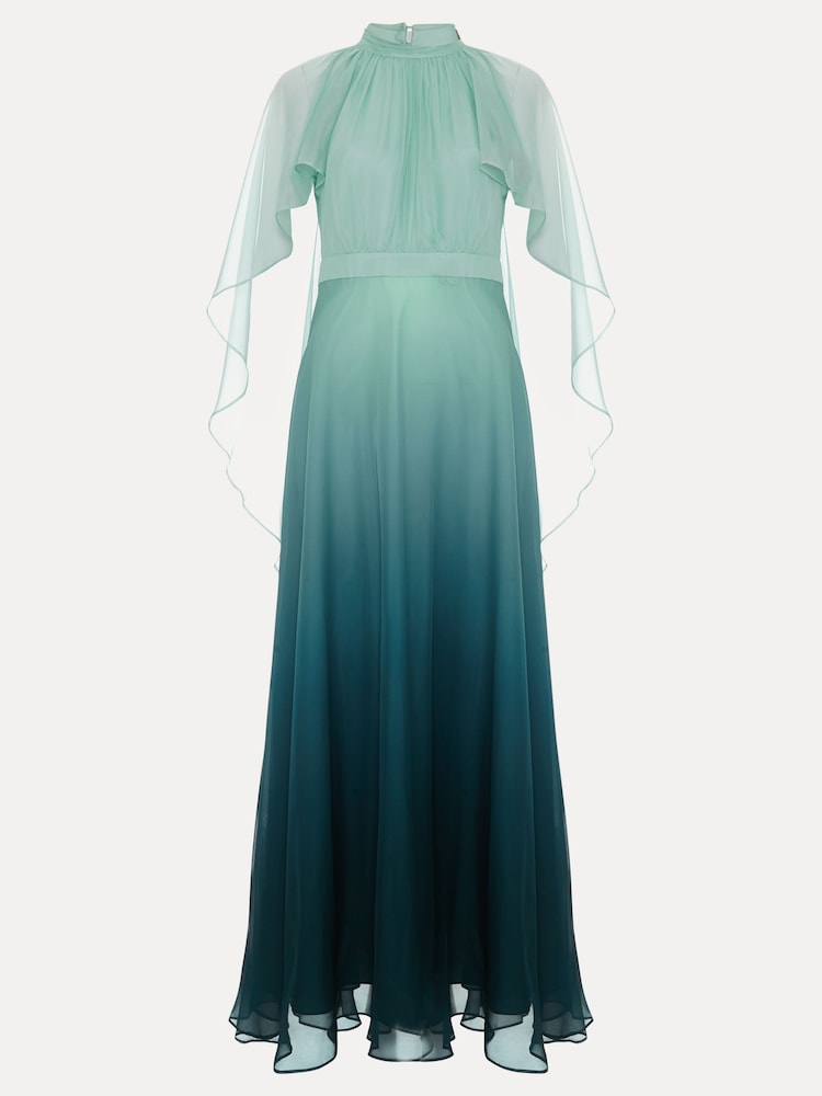 Phase Eight Blue Aspen Cape Dress - Image 7 of 7