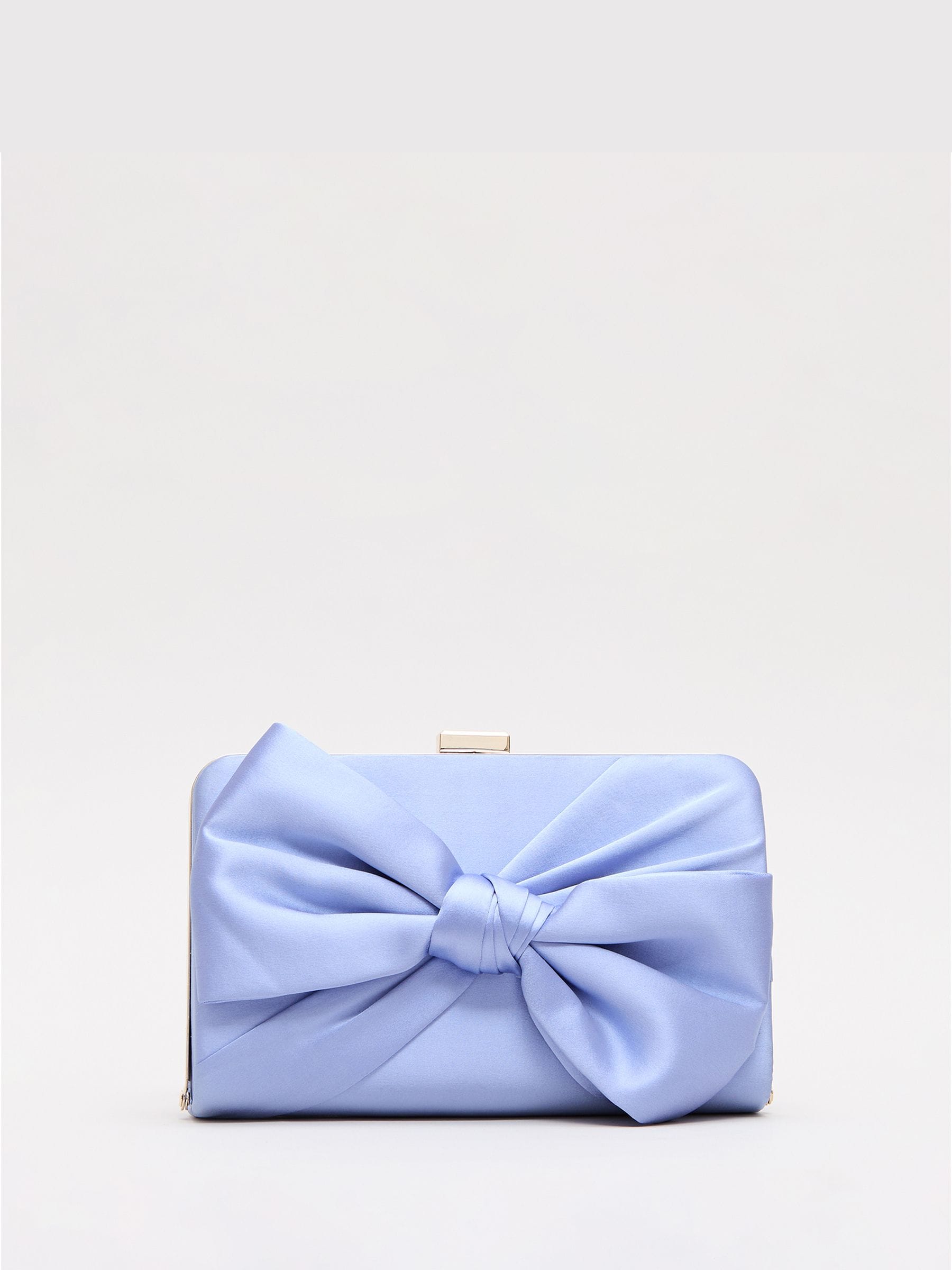 Buy Phase Eight Light Blue Satin Clutch Bag from Next USA