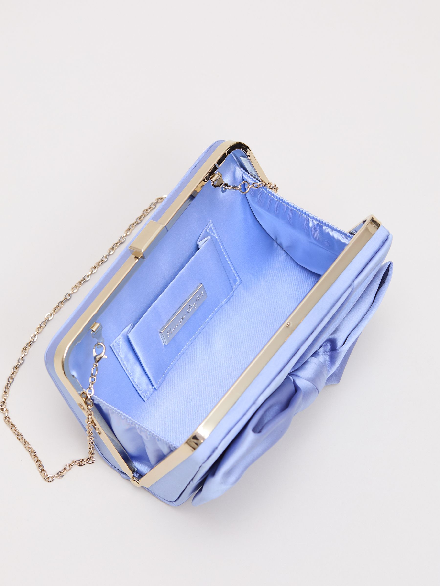Buy Phase Eight Light Blue Satin Clutch Bag from Next USA