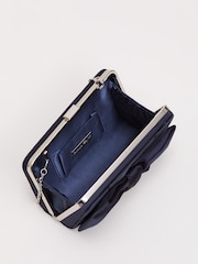Phase Eight Blue Satin Clutch Bag - Image 6 of 7